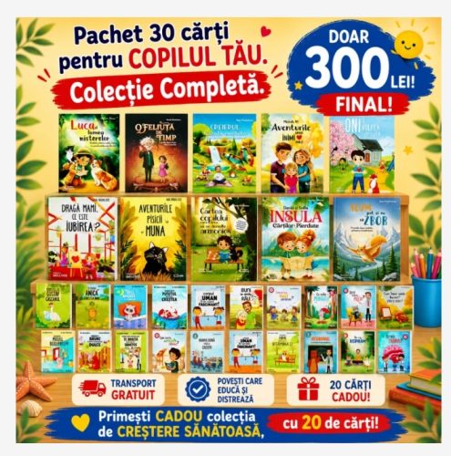 COLECȚIE Creștere Sănătoasă Copil cu 20 de cărți + 2 cărți mari CADOU photo review