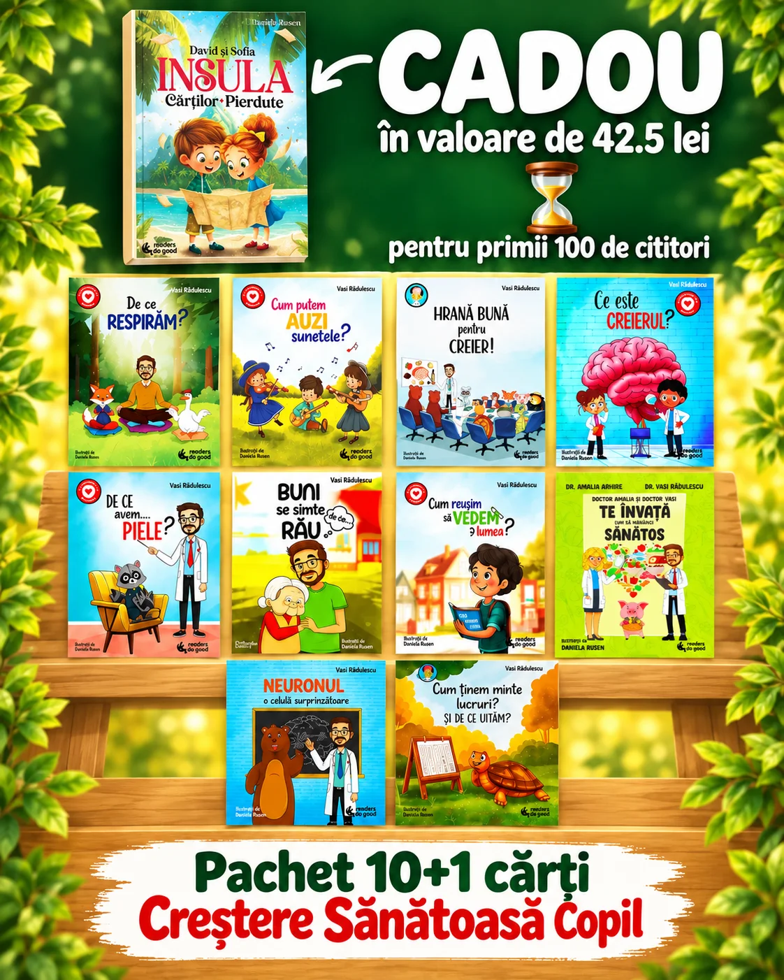 Pachet 10+1 cărți Dezvoltare Copil