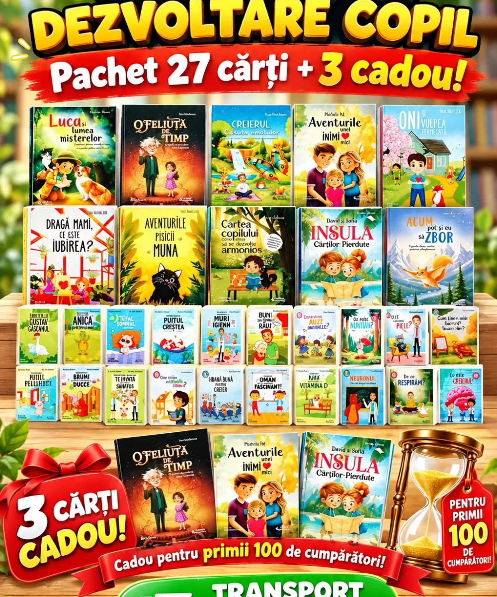 COLECȚIE 27 cărți Dezvoltare Copil + 3 cărți CADOU